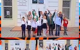 Дети совместно с родителями подготовили и исполнили песню, ставшую одним из ярких символов Великой Отечественной войны - знаменитую и горячо любимую всеми  «Катюшу». 