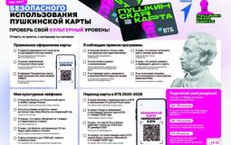 Безопасное использование карты «Пушкинская карта».