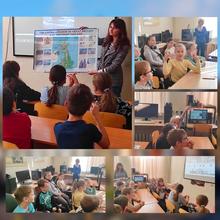  Ребята слушали историю стран, погружались в атмосферу виртуального путешествия, отвечали на вопросы и получали за правильные ответы значки и флажки. 